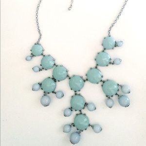 blue statement necklace